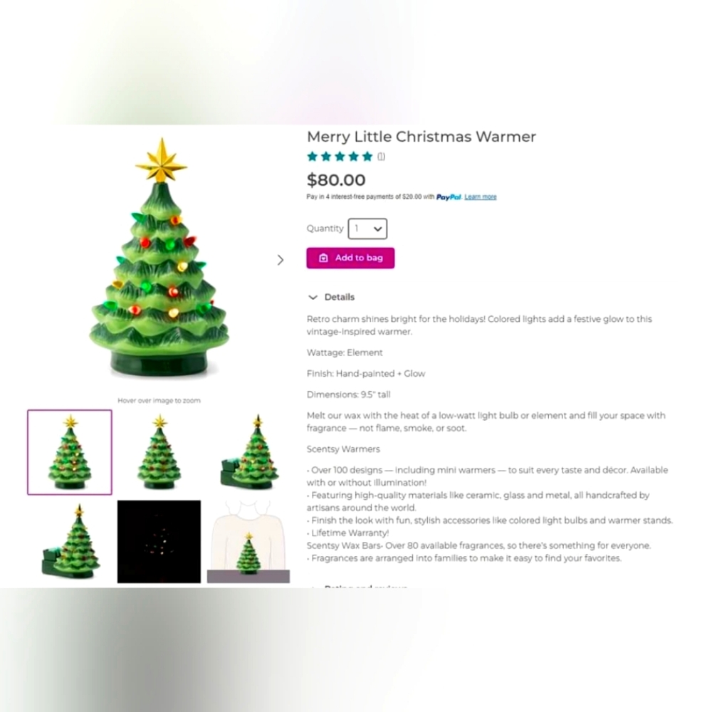 Scentsy Warmer New In Box never used!